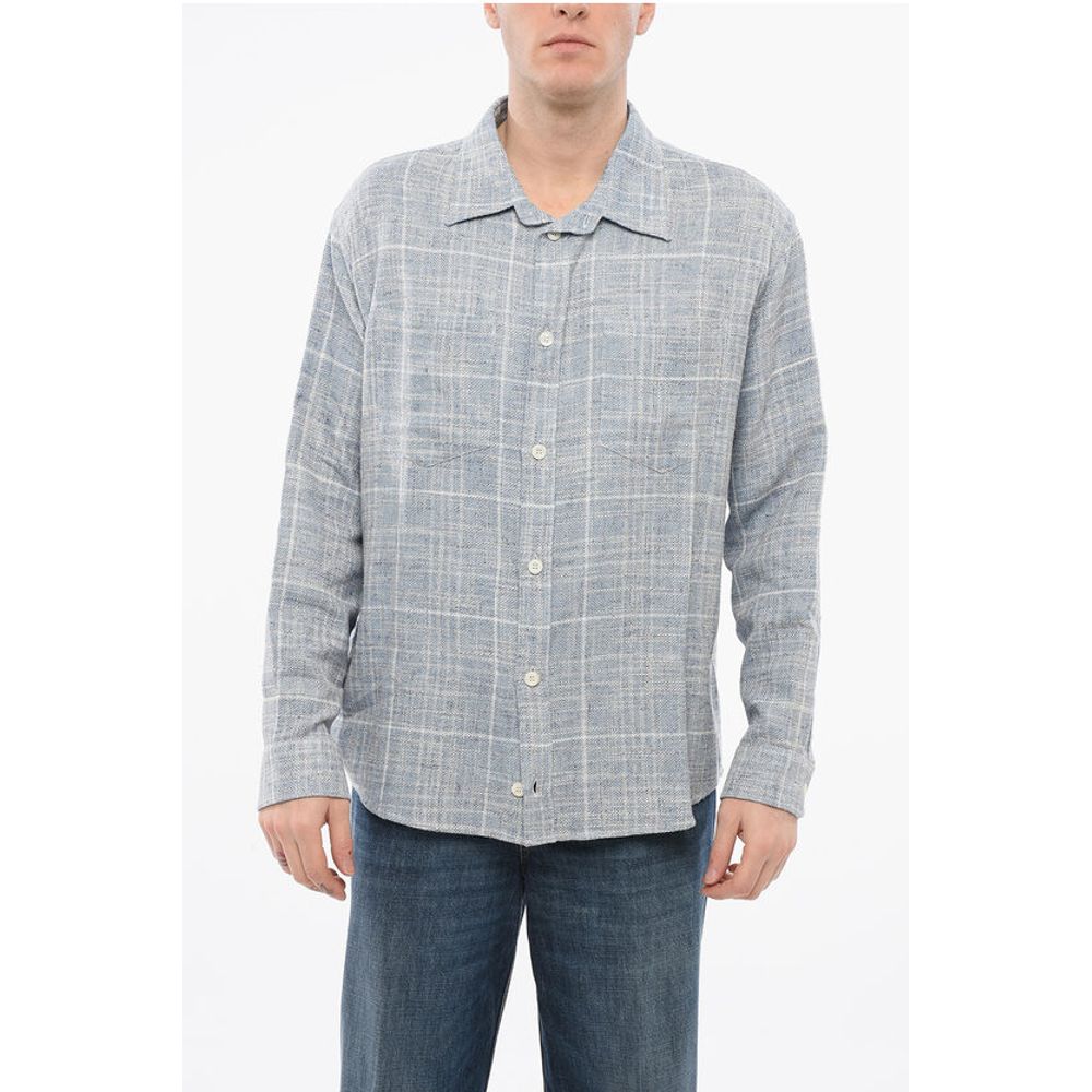 Tweed Shirt with Back Printed Logo