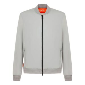 Brown Nylon Men's Stretch Jacket