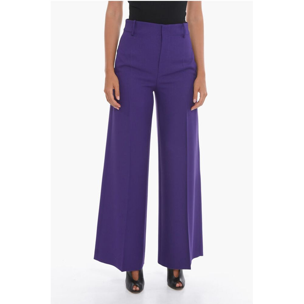 Palazzo Trousers with Front-pleat