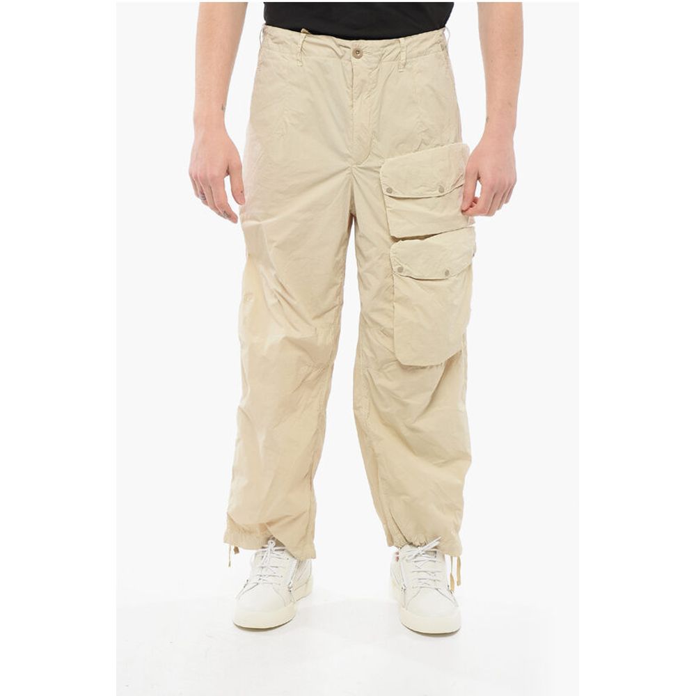 Nylon Cargo Pants with Belt Loops
