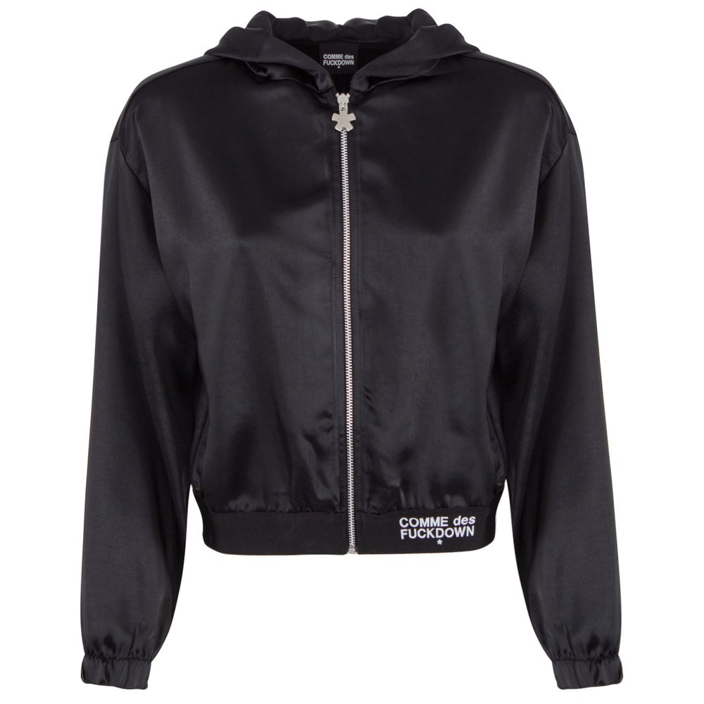 Black Polyester Sweater