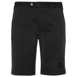 Elegant Beige Bermuda Shorts with Logo Patch