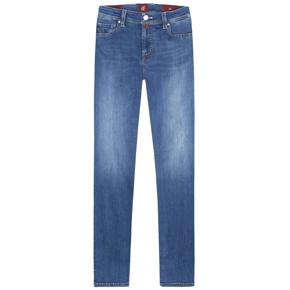 Blue Cotton Men Jeans