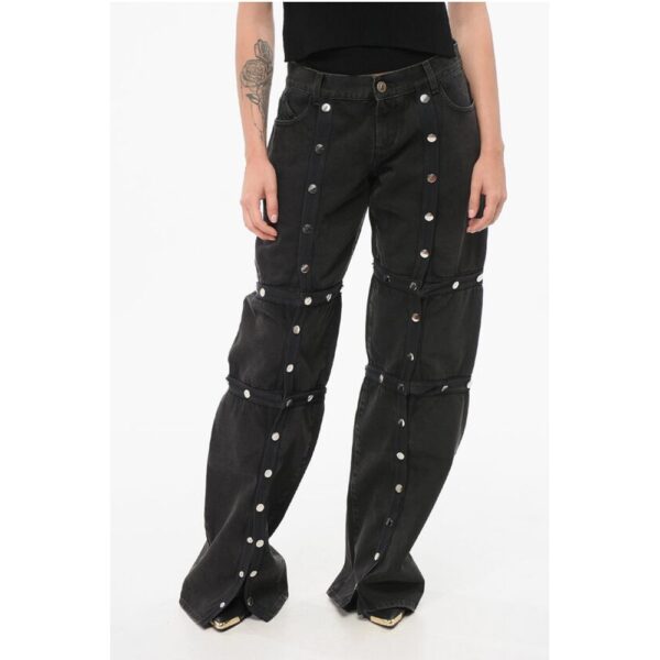 Modular Baggy Fit Denims with Snap Buttons 26cm