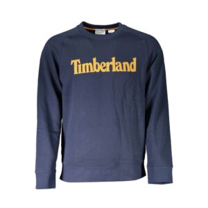 Blue Cotton Unisex Sweatshirt