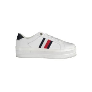 White Polyester Sneaker