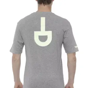 Gray Cotton Men T-Shirt