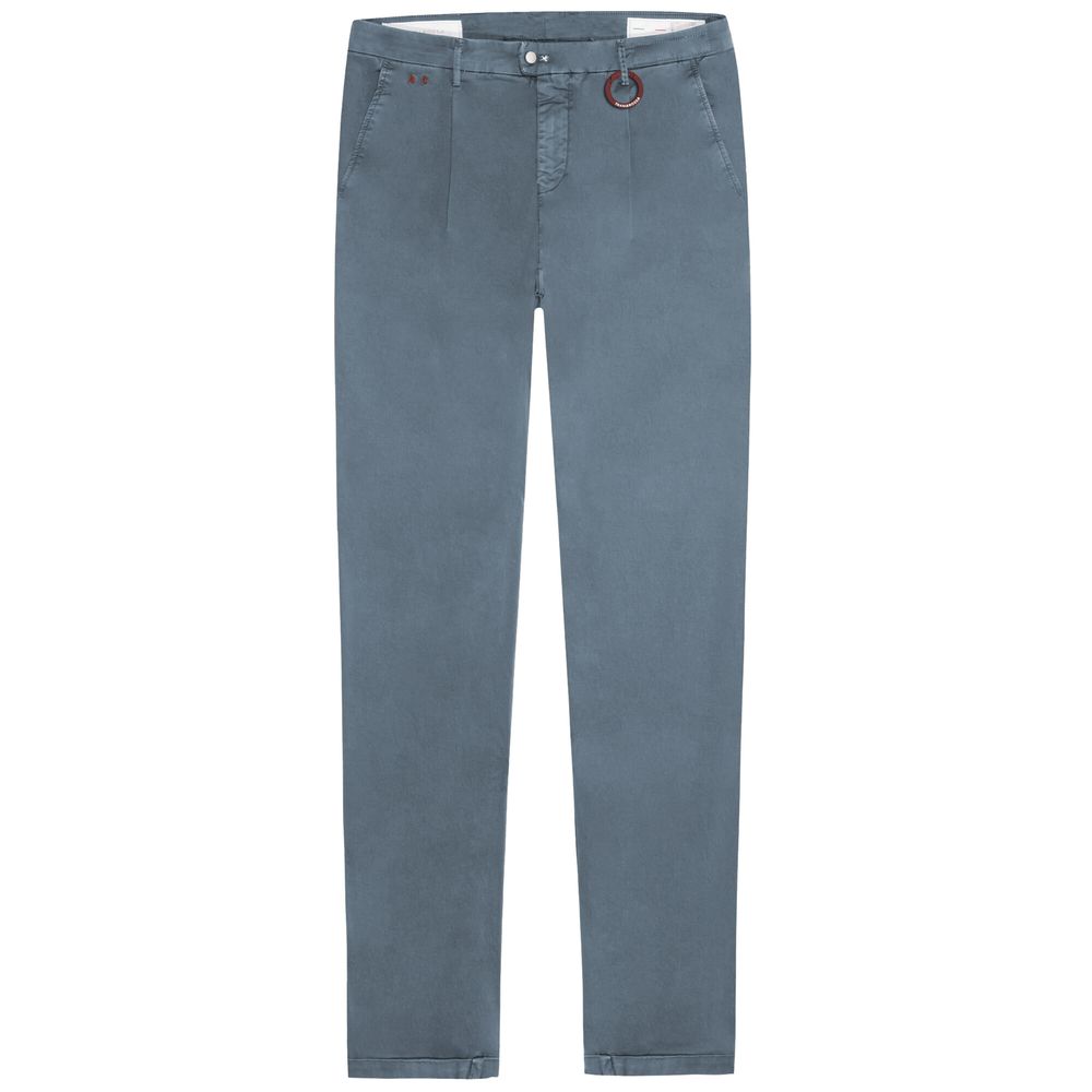 Light Blue Cotton Men Jeans