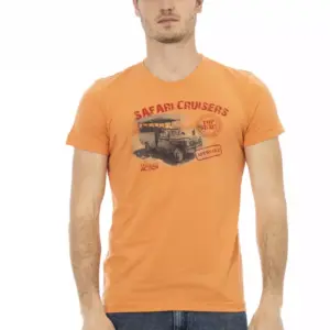 Orange Cotton Men's T-Shirt