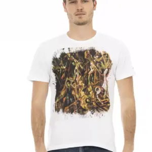 White Cotton Men's T-Shirt