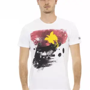 White Cotton Men T-Shirt
