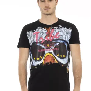Black Cotton Men's T-Shirt