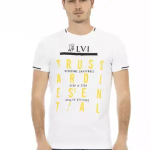 White Cotton Men T-Shirt