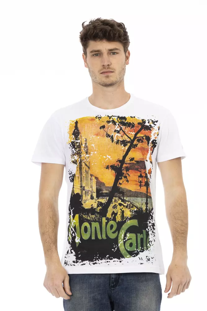 White Cotton Men's T-Shirt