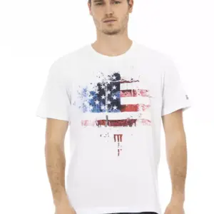 White Cotton Men's T-Shirt