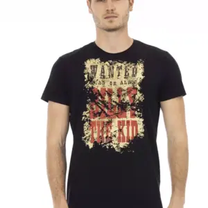 Black Cotton Men's T-Shirt