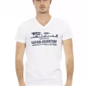 White Cotton Men's T-Shirt