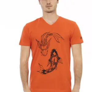 Red Cotton Men T-Shirt