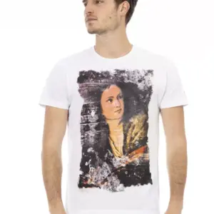 White Cotton Men T-Shirt