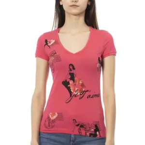 Multicolor Cotton Women T-Shirt
