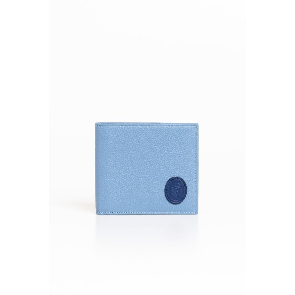 Light Blue Leather Men's Wallet