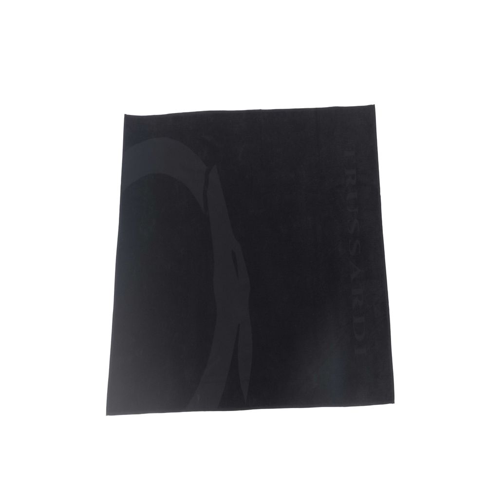 Black Cotton Men Towel