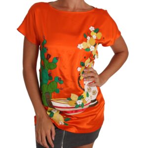 Sicilian Summer Silk Crystal-Embellished Top