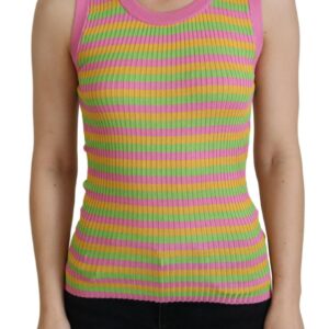Elegant Silk Sleeveless Tank Top Vest