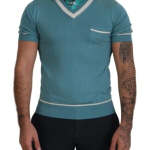 Elegant Silk Polo Tee with Boat Collar Print