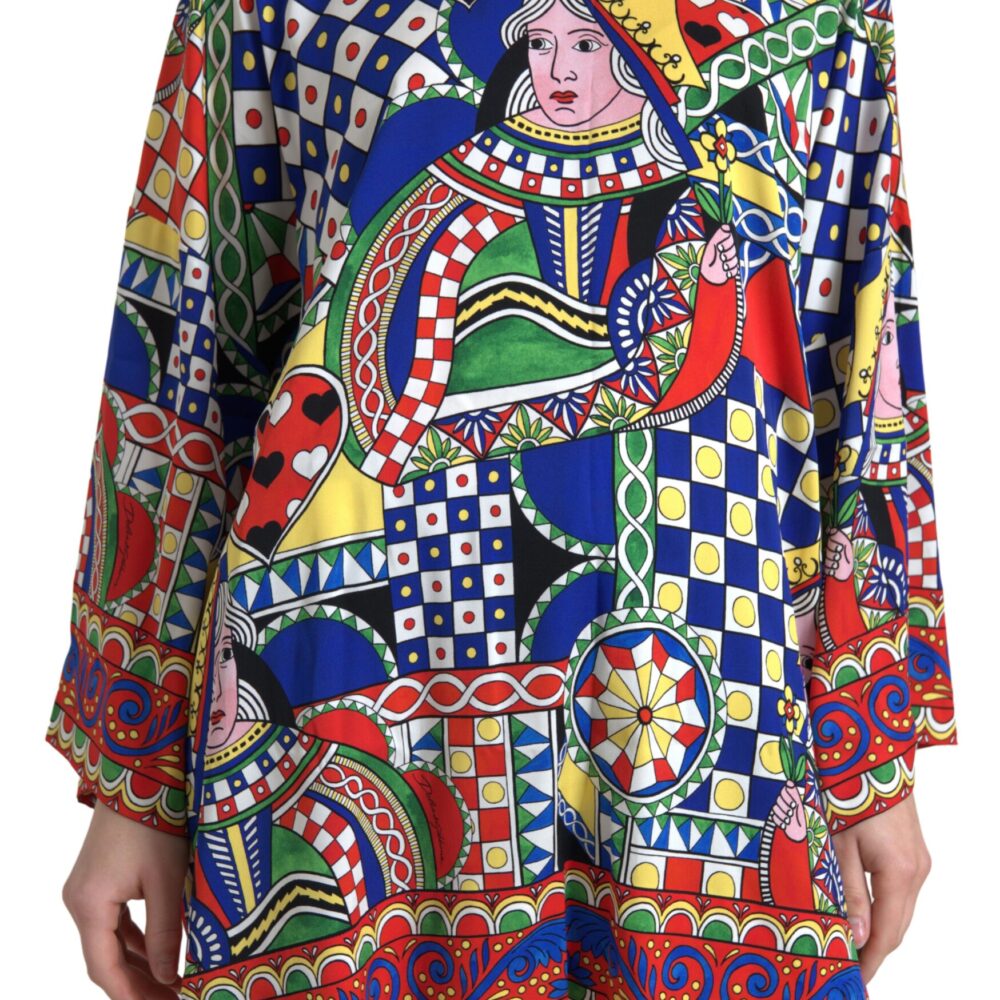 Elegant Multicolor Silk Blouse