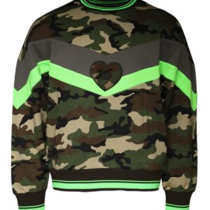 Multicolor Camouflage Sweatshirt Sweater