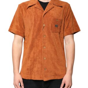Hazel Cotton Velvet Button Down Collared Shirt