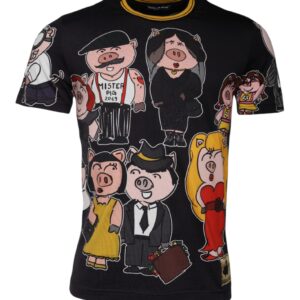 Black 2019 Year Of The Pig Crew Neck T-shirt