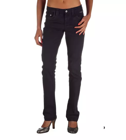 Blue Cotton Women Pants