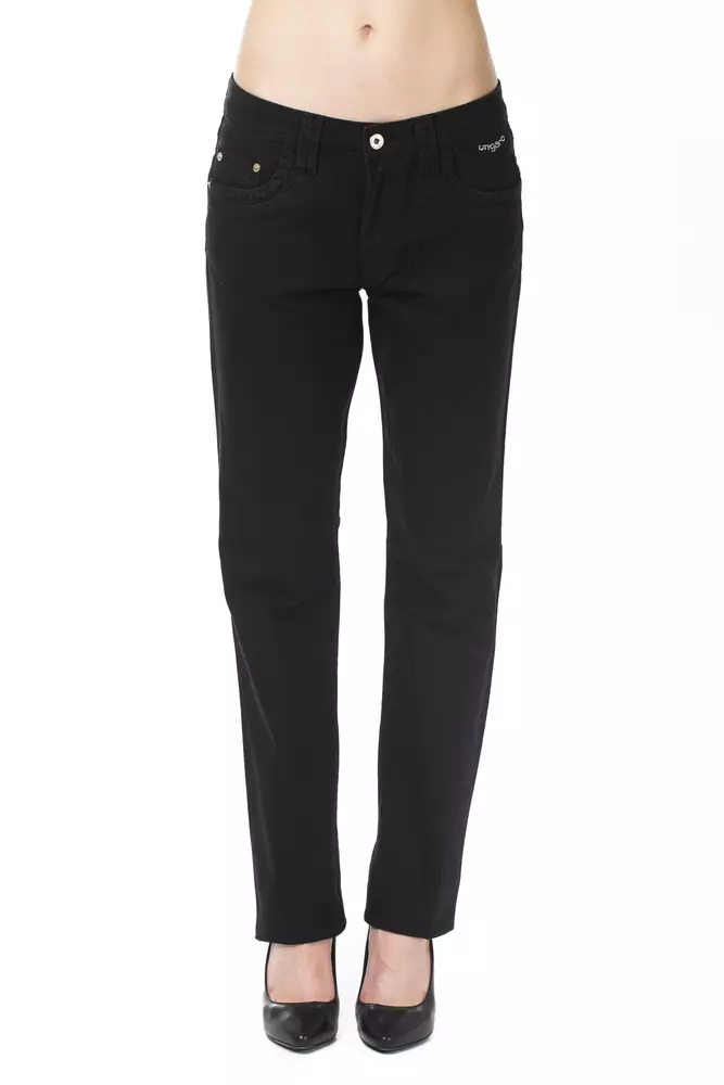 Black Cotton Women Pant