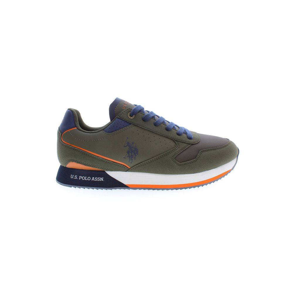Green Polyester Sneaker