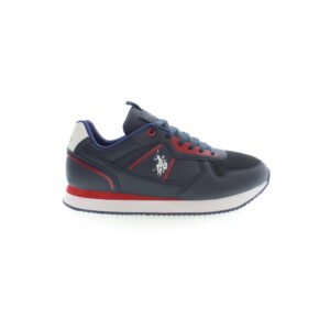 Blue Polyester Sneaker