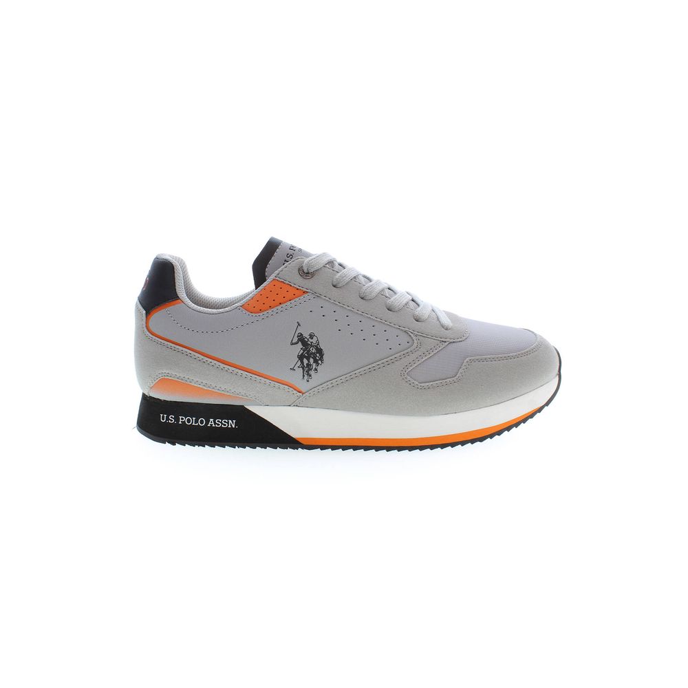 Gray Polyester Sneaker