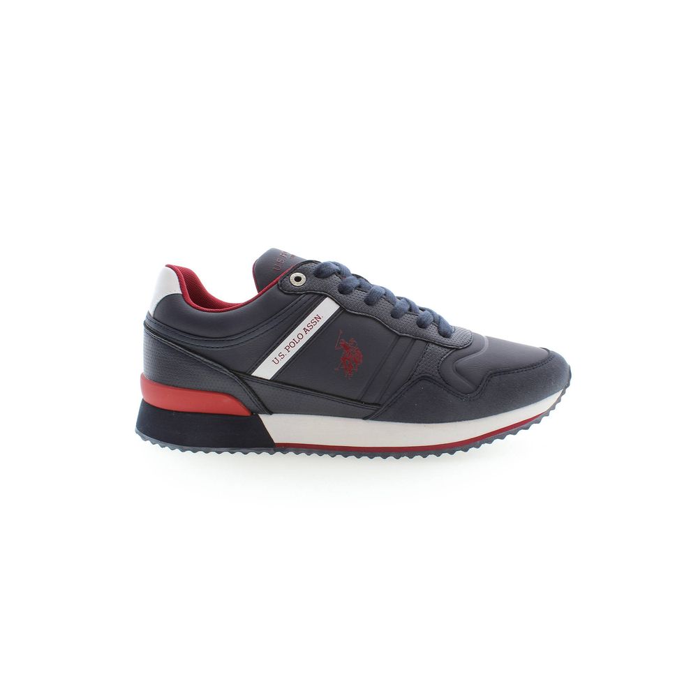 Blue Polyester Sneaker