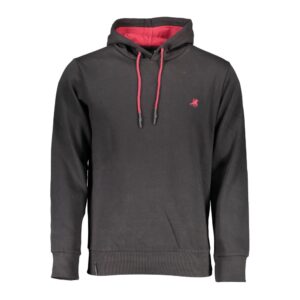 Black Cotton Men Sweater
