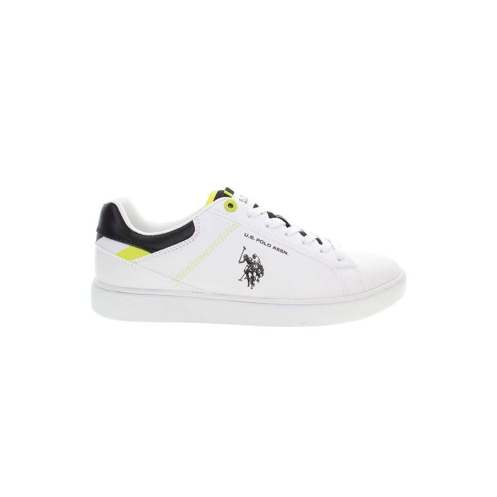 White Polyester Sneaker