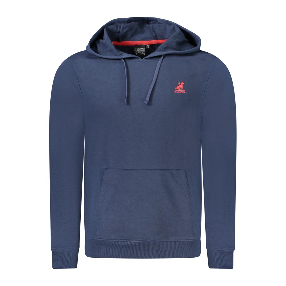 Blue Cotton Men Sweater