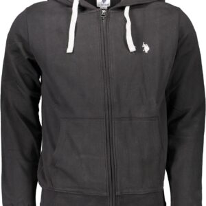 Black Cotton Men Sweater