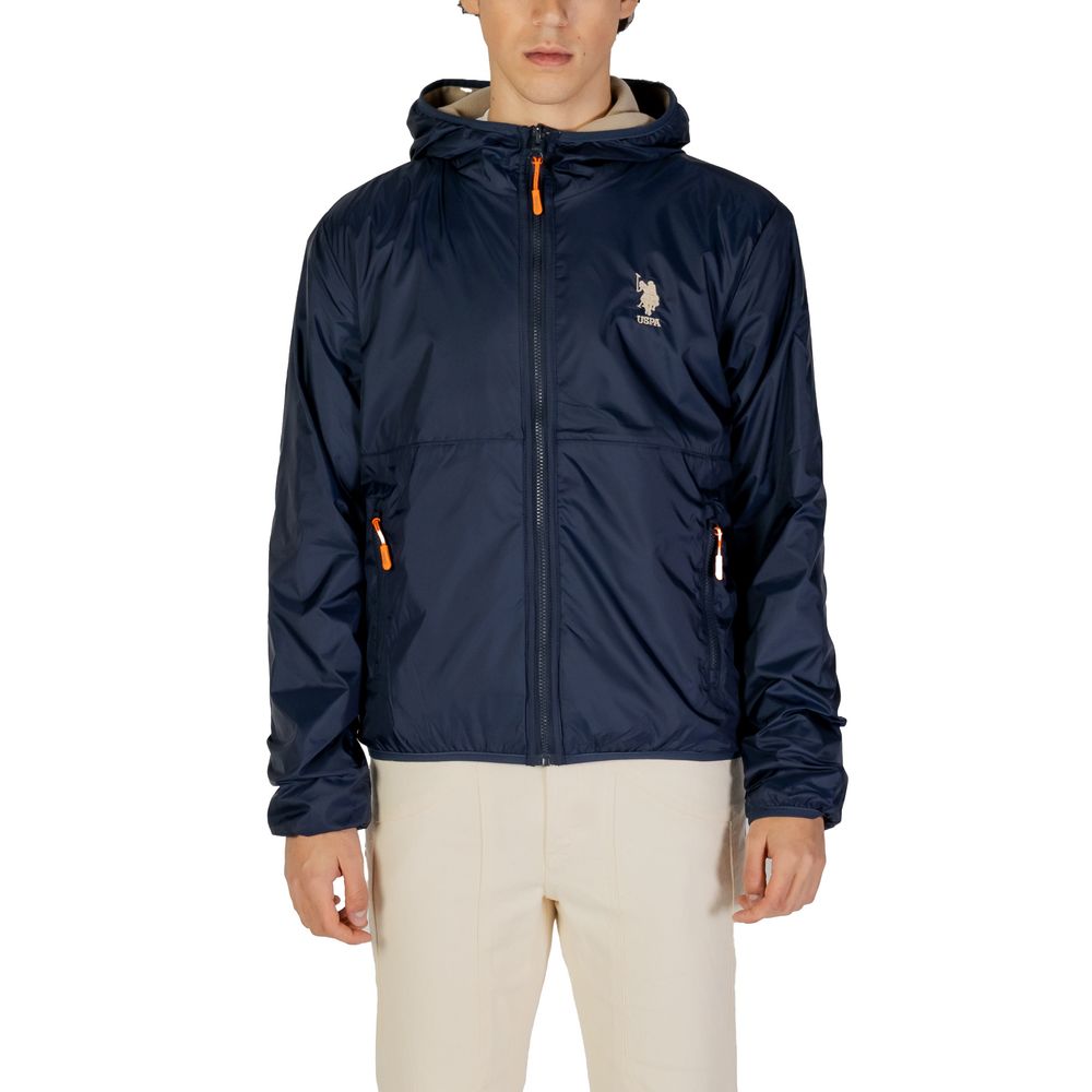 Blue Polyamide Jackets & Coat