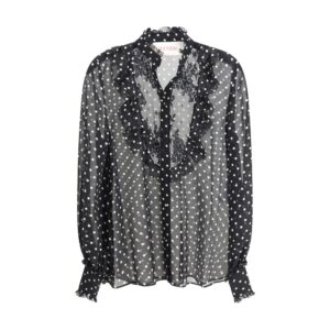 Polka dot silk Shirt