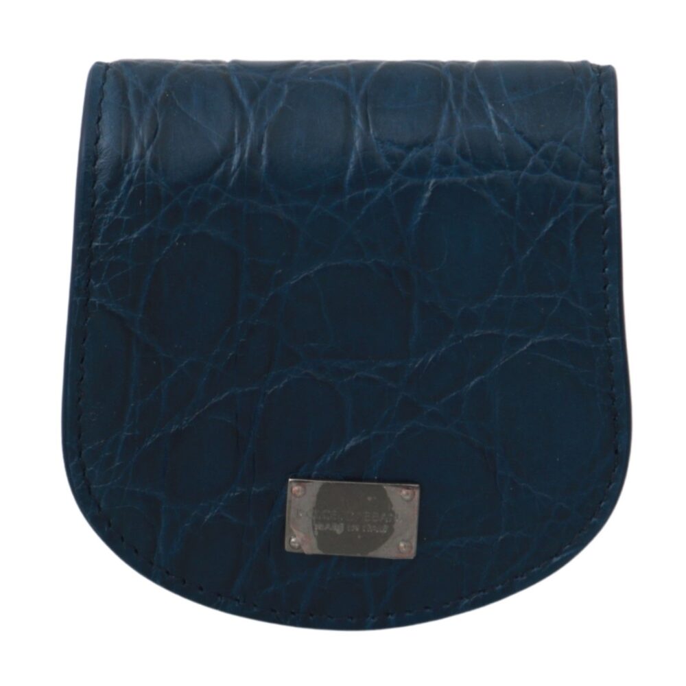 Sleek Blue Caimano Condom Case Wallet