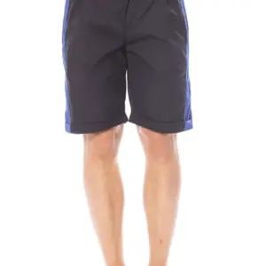 Black Cotton Men Short