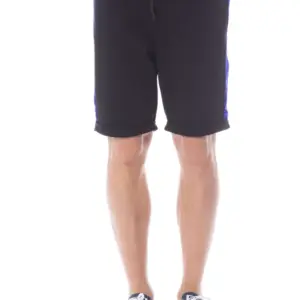 Black Cotton Men Short