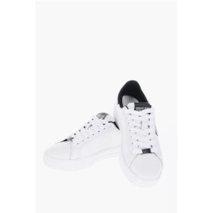 JEANS COUTURE Textured Leather COURT 88 Sneakers with Contra