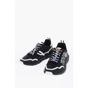 JEANS COUTURE Fabric ATOM Sneakers with Printed Contrasting